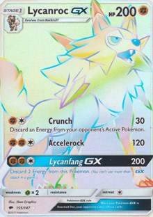 Lycanroc GX (Secret) (155) [SM - Burning Shadows] | PLUS EV GAMES 