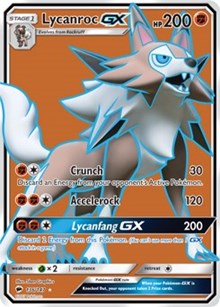 Lycanroc GX (Full Art) (136) [SM - Burning Shadows] | PLUS EV GAMES 