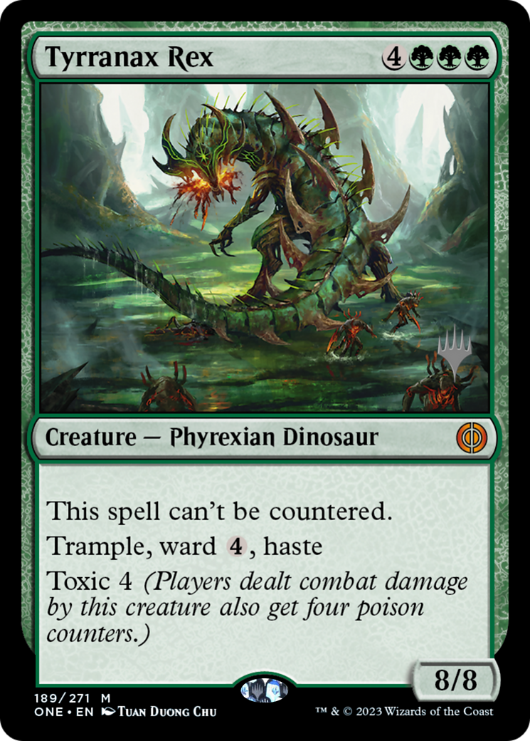 Tyrranax Rex (Promo Pack) [Phyrexia: All Will Be One Promos] | PLUS EV GAMES 