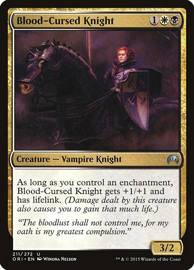 Blood-Cursed Knight [Magic Origins] | PLUS EV GAMES 