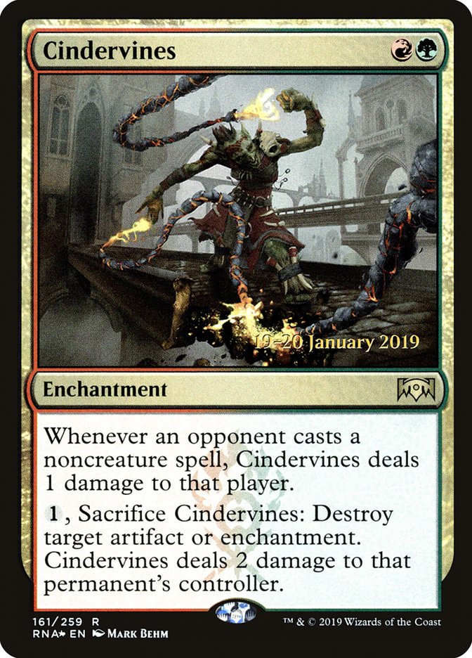 Cindervines [Ravnica Allegiance Prerelease Promos] | PLUS EV GAMES 