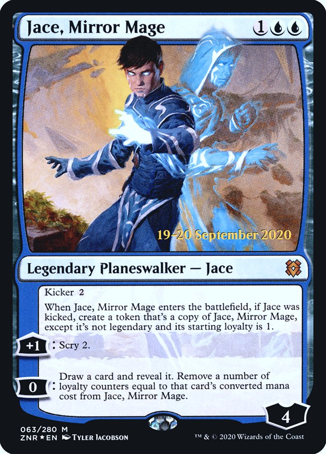 Jace, Mirror Mage  [Zendikar Rising Prerelease Promos] | PLUS EV GAMES 