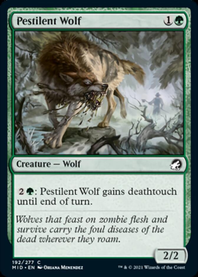 Pestilent Wolf [Innistrad: Midnight Hunt] | PLUS EV GAMES 