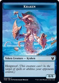 Kraken // Satyr Double-sided Token [Theros Beyond Death Tokens] | PLUS EV GAMES 