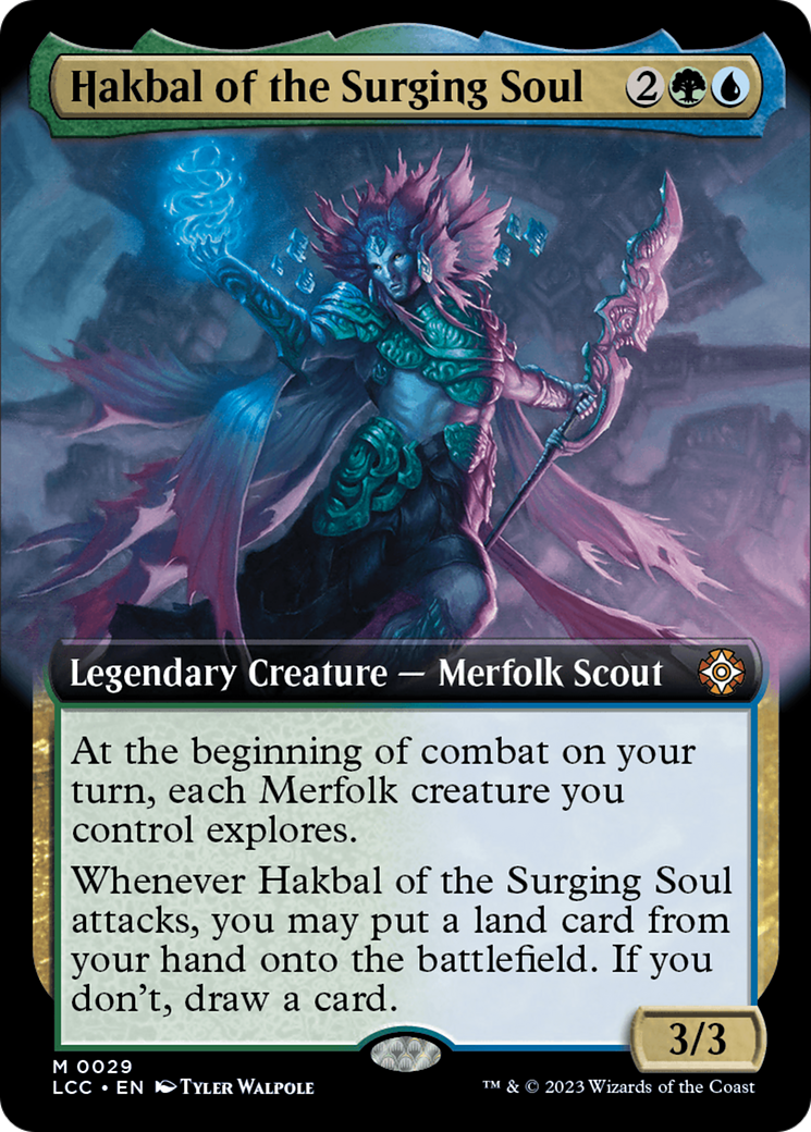 Hakbal of the Surging Soul (Extended Art) [The Lost Caverns of Ixalan Commander] | PLUS EV GAMES 