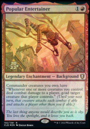 Popular Entertainer [Commander Legends: Battle for Baldur's Gate Prerelease Promos] | PLUS EV GAMES 