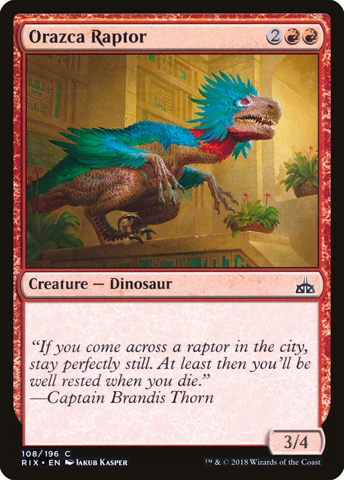 Orazca Raptor [Rivals of Ixalan] | PLUS EV GAMES 