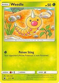 Weedle (1) [SM - Crimson Invasion] | PLUS EV GAMES 