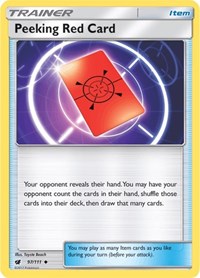 Peeking Red Card (97) [SM - Crimson Invasion]