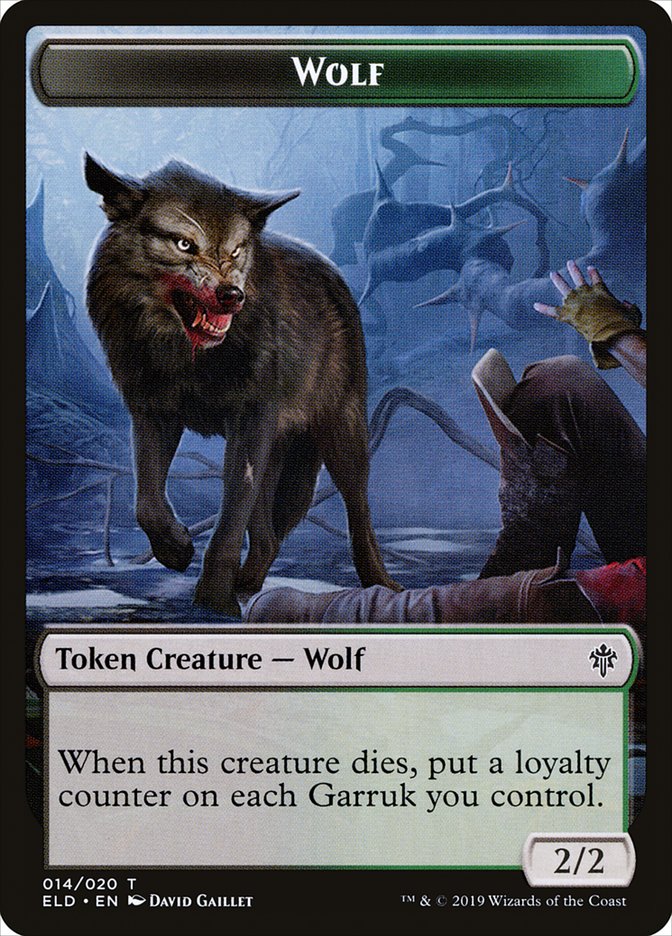 Wolf [Throne of Eldraine Tokens] | PLUS EV GAMES 