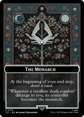 The Monarch // Treasure Double-Sided Token [The Lord of the Rings: Tales of Middle-Earth Commander Tokens] | PLUS EV GAMES 