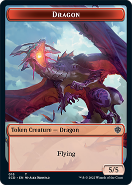 Dragon // Dragon Double-Sided Token [Starter Commander Decks] | PLUS EV GAMES 