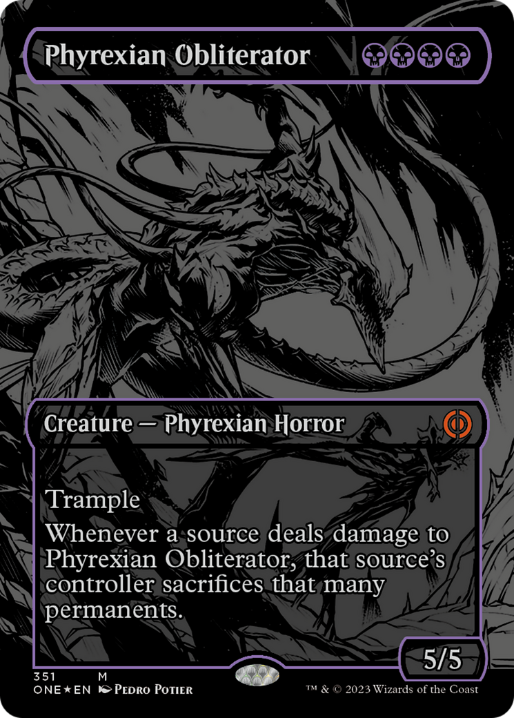 Phyrexian Obliterator (Oil Slick Raised Foil) [Phyrexia: All Will Be One] | PLUS EV GAMES 