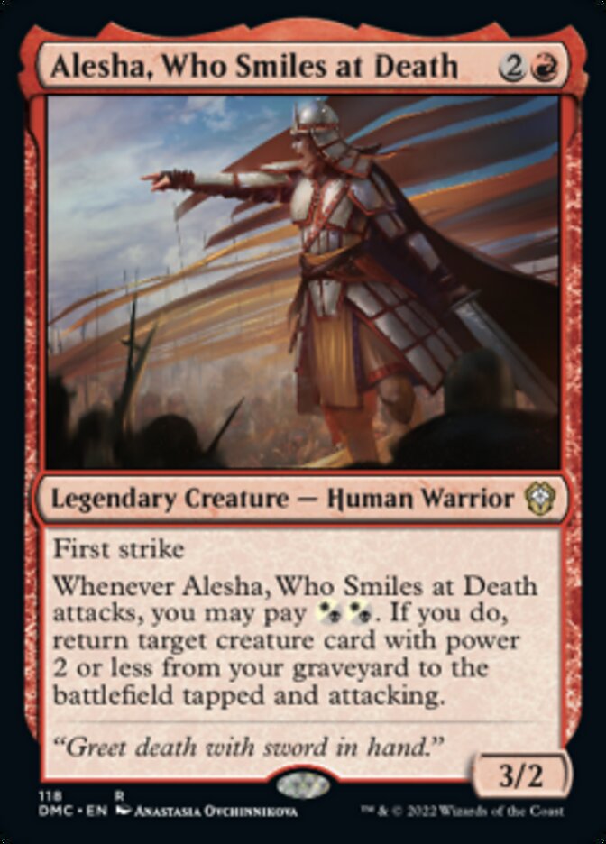 Alesha, Who Smiles at Death [Dominaria United Commander] | PLUS EV GAMES 