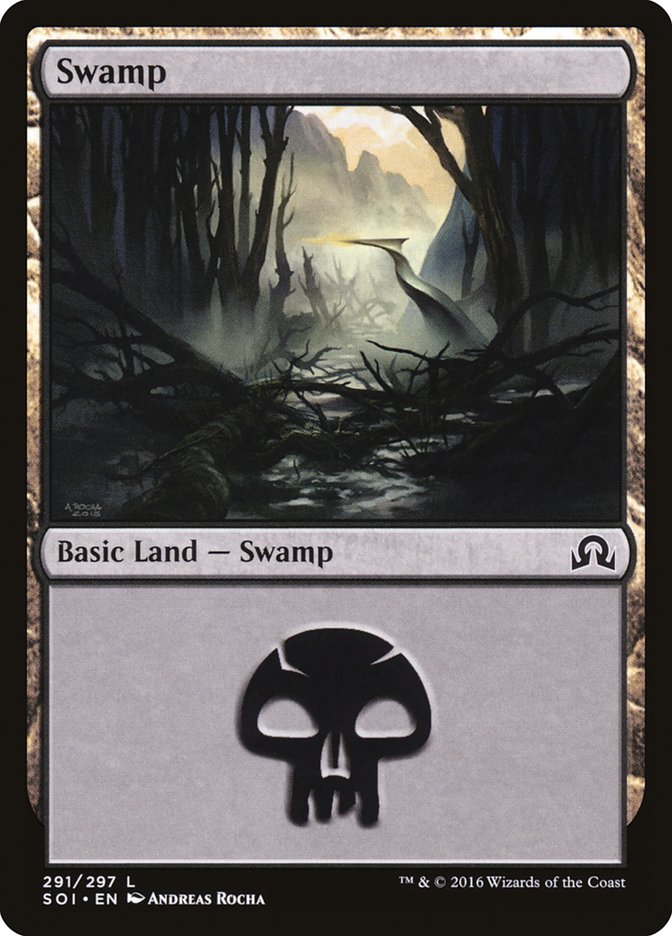 Swamp (291) [Shadows over Innistrad] | PLUS EV GAMES 