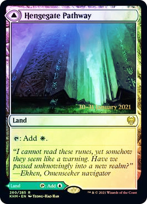 Hengegate Pathway // Mistgate Pathway  [Kaldheim Prerelease Promos] | PLUS EV GAMES 