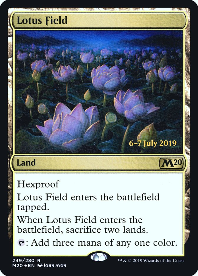 Lotus Field  [Core Set 2020 Prerelease Promos] | PLUS EV GAMES 