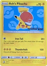 Ash's Pikachu - SM114 (SM114) [SM Promos] | PLUS EV GAMES 