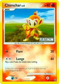 Chimchar (Platinum) (56) [Burger King Promos]