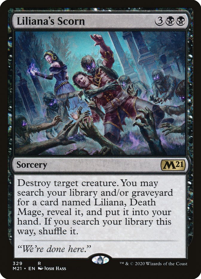 Liliana's Scorn [Core Set 2021] | PLUS EV GAMES 
