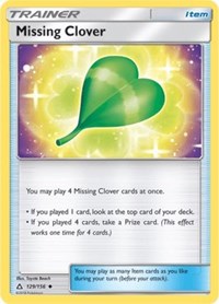 Missing Clover (129) [SM - Ultra Prism] | PLUS EV GAMES 