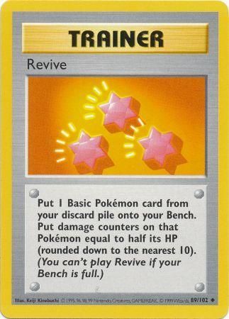 Revive (89/102) [Base Set (Shadowless)] | PLUS EV GAMES 