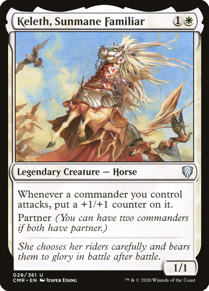 Keleth, Sunmane Familiar [Commander Legends] | PLUS EV GAMES 