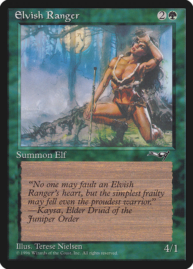 Elvish Ranger (Moon Background) [Alliances] | PLUS EV GAMES 
