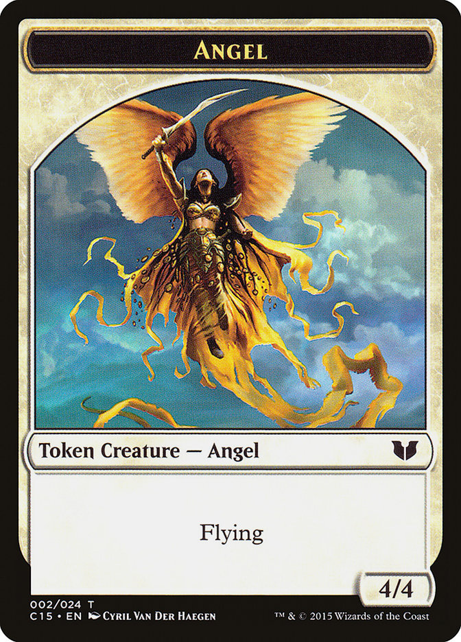 Angel // Knight (005) Double-Sided Token [Commander 2015 Tokens] | PLUS EV GAMES 