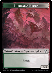 Monk // Phyrexian Hydra (11) Double-Sided Token [March of the Machine Tokens] | PLUS EV GAMES 