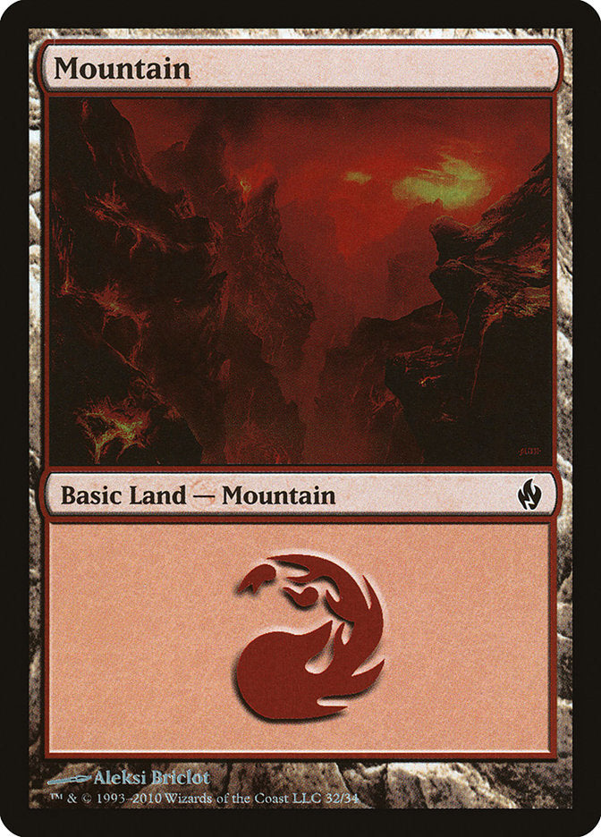 Mountain (32) [Premium Deck Series: Fire and Lightning] | PLUS EV GAMES 