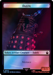 Dalek // Food (0057) Double-Sided Token (Surge Foil) [Doctor Who Tokens] | PLUS EV GAMES 
