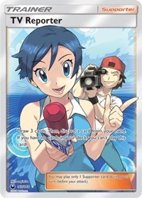 TV Reporter (Full Art) (167) [SM - Celestial Storm] | PLUS EV GAMES 