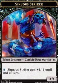 Sinuous Striker // Zombie Double-sided Token [Hour of Devastation Tokens] | PLUS EV GAMES 