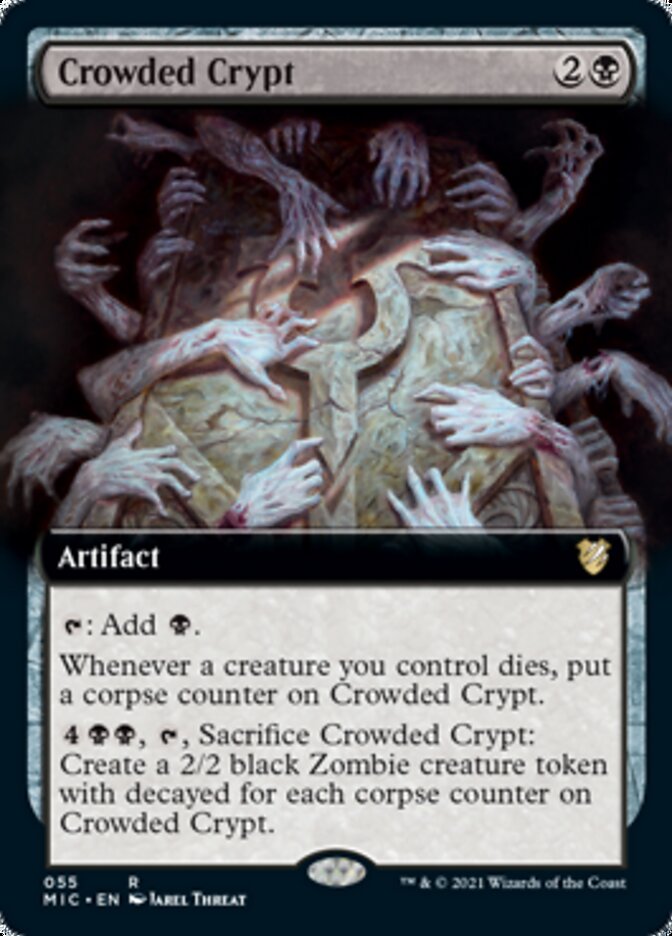 Crowded Crypt (Extended) [Innistrad: Midnight Hunt Commander] | PLUS EV GAMES 