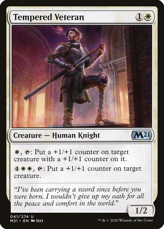 Tempered Veteran [Core Set 2021] | PLUS EV GAMES 