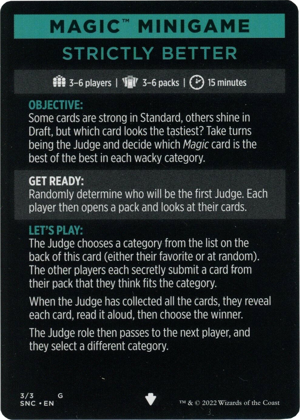 Strictly Better (Magic Minigame) [Streets of New Capenna Minigame] | PLUS EV GAMES 