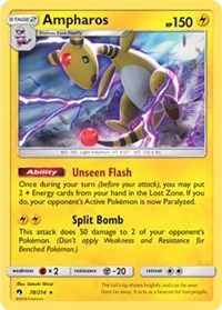 Ampharos (SM Lost Thunder) (78) [Deck Exclusives] | PLUS EV GAMES 