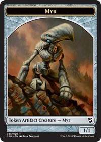 Myr (023) // Thopter (025) Double-sided Token [Commander 2018 Tokens] | PLUS EV GAMES 