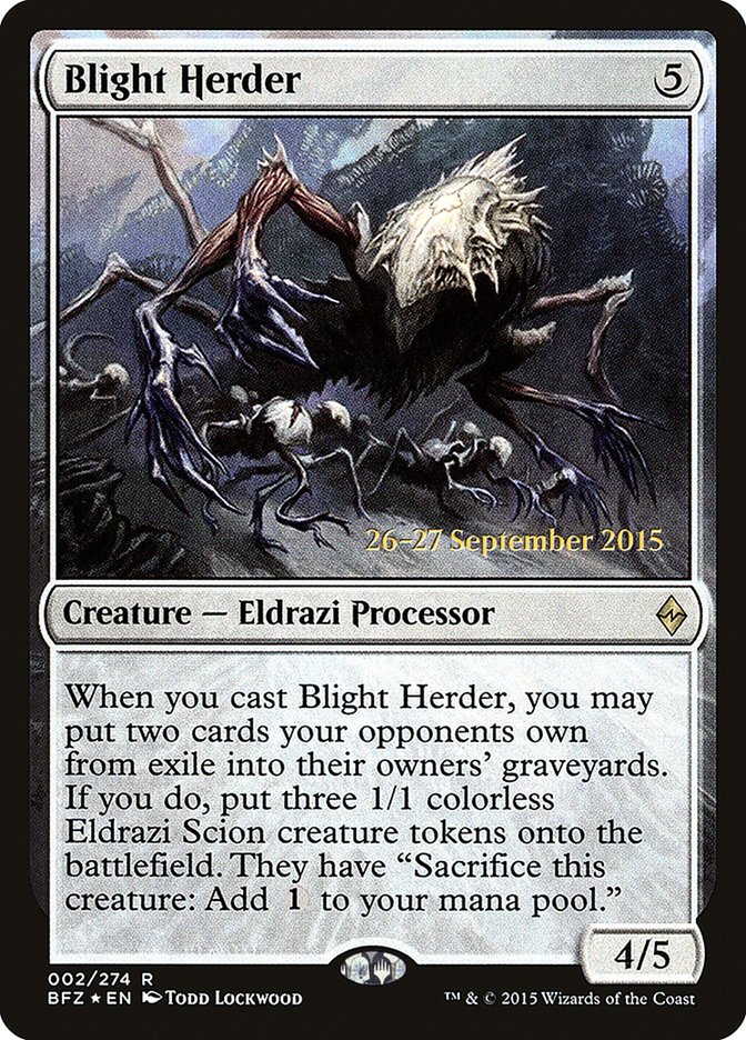 Blight Herder  [Battle for Zendikar Prerelease Promos] | PLUS EV GAMES 