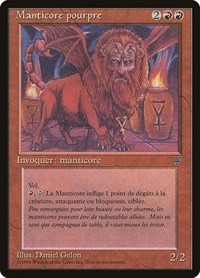 Crimson Manticore (French) - "Manticore pourpre" [Renaissance] | PLUS EV GAMES 