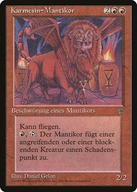 Crimson Manticore (German) - "Karmesin-Mantikor" [Renaissance] | PLUS EV GAMES 