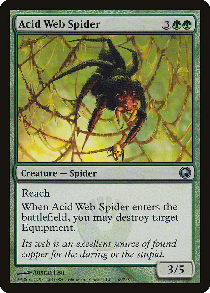 Acid Web Spider [Scars of Mirrodin] | PLUS EV GAMES 