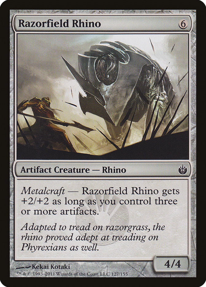 Razorfield Rhino [Mirrodin Besieged] | PLUS EV GAMES 