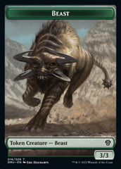 Soldier // Beast Double-sided Token [Dominaria United Tokens] | PLUS EV GAMES 