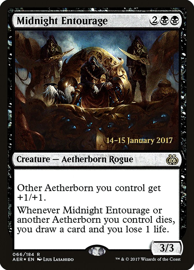 Midnight Entourage  [Aether Revolt Prerelease Promos] | PLUS EV GAMES 