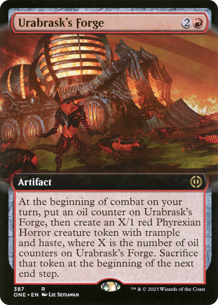 Urabrask's Forge (Extended Art) [Phyrexia: All Will Be One] | PLUS EV GAMES 