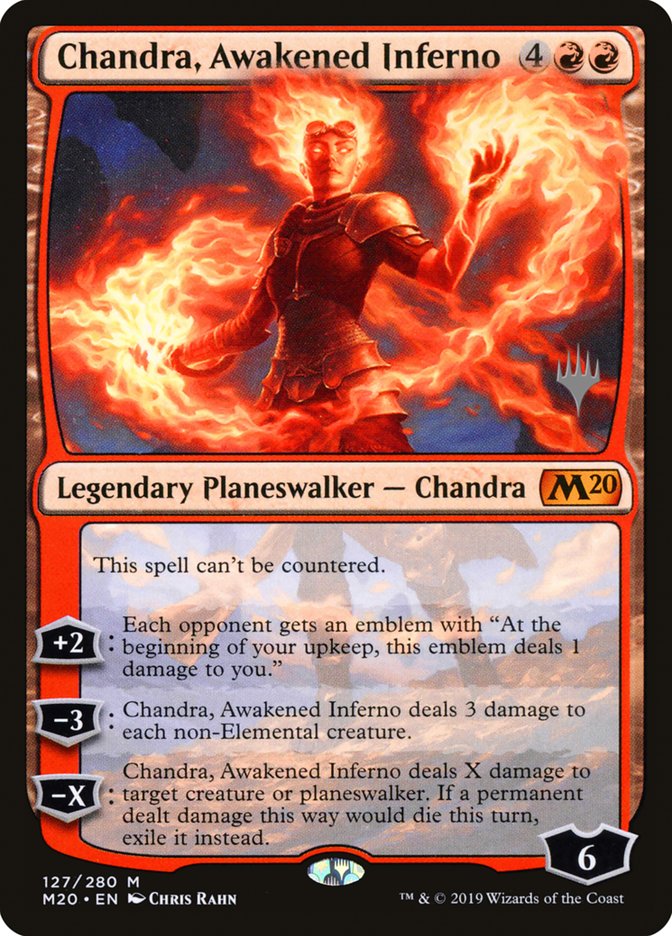 Chandra, Awakened Inferno (Promo Pack) [Core Set 2020 Promos] | PLUS EV GAMES 