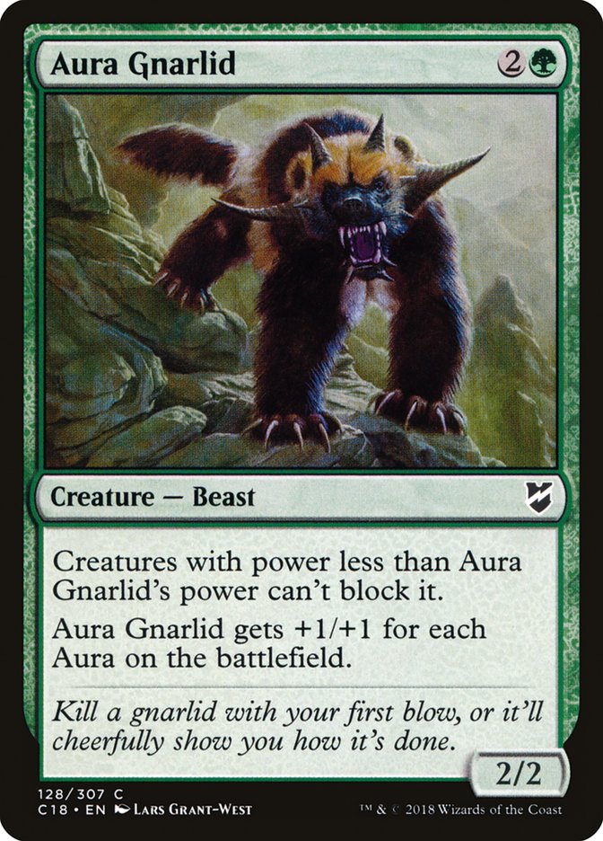 Aura Gnarlid [Commander 2018] | PLUS EV GAMES 