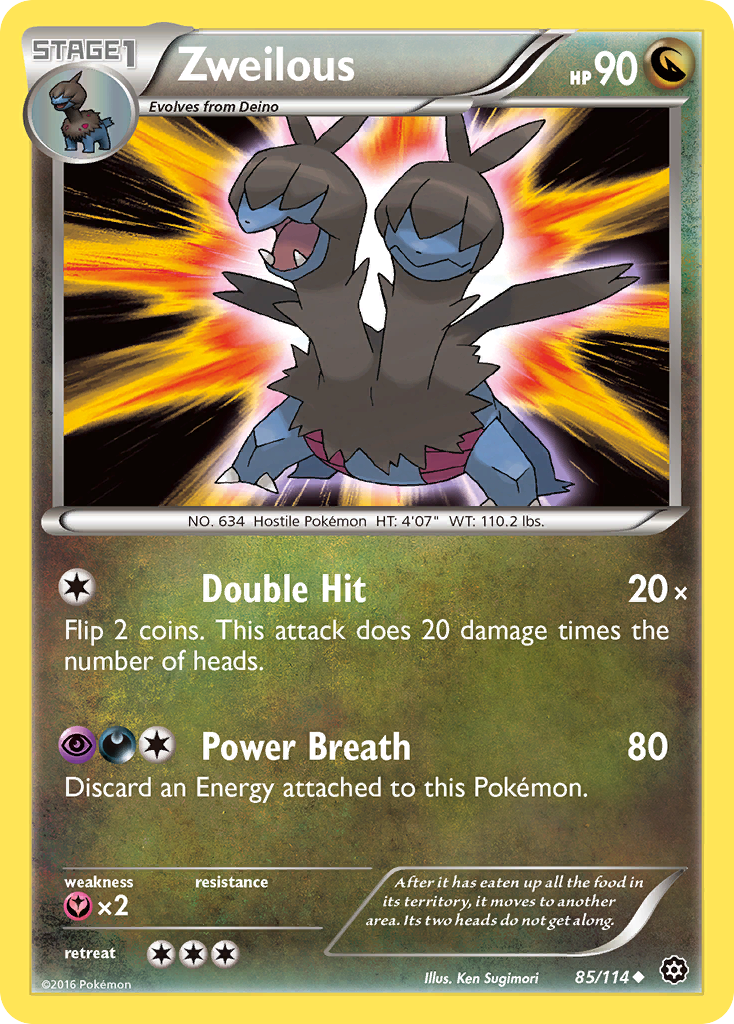 Zweilous (85/114) [XY: Steam Siege] | PLUS EV GAMES 